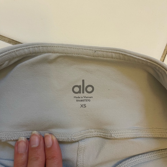 Alo Moto Leggings Light Grey (XS) - Picture 4 of 6